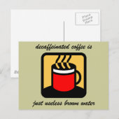 Carte Postale Café amusant (Devant / Derrière)