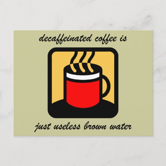 Carte Postale Café amusant (Devant)