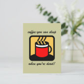 Carte Postale Café amusant (Debout devant)