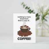 Carte Postale Café amusant café Lover café (Debout devant)