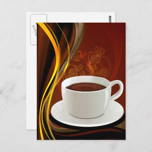 Carte Postale Café Art (Devant / Derrière)