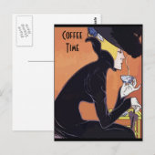 Carte Postale Cafe Aulait, Quartier Français (Devant / Derrière)