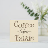 Carte Postale Café avant Talkie (Debout devant)
