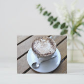 Carte Postale Café avec crème (Debout devant)