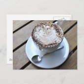 Carte Postale Café avec crème (Devant / Derrière)