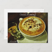 Carte Postale Café bonjour (Devant / Derrière)