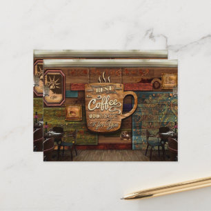 Carte Postale Café Café