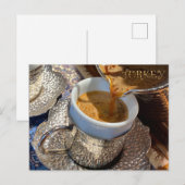 Carte Postale Café, Café turc (Devant / Derrière)