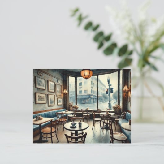 Carte Postale Café calme à San Francisco (Debout devant)