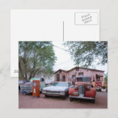 Carte Postale Café Casquette de neige, Route 66, Seligman, Arizo (Devant / Derrière)