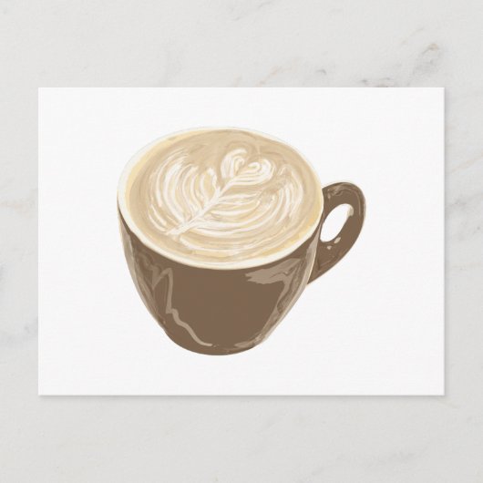 Carte Postale café coeur (Devant)