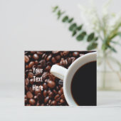 Carte Postale Café Coffee avec Café, Coffee Beans (Debout devant)