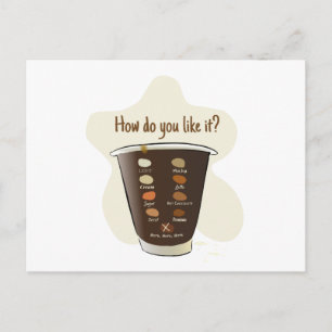 Carte Postale Café — Comment Ça Vous Plaît ?