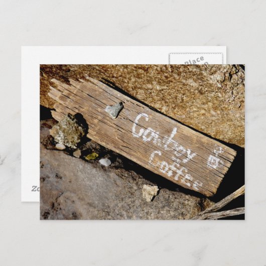 Carte Postale Café Cowboy (Devant / Derrière)