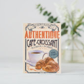 Carte Postale Café croissant (Debout devant)