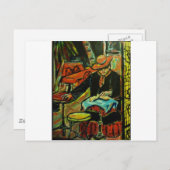 Carte Postale Café dans le Sud de la France (Devant / Derrière)