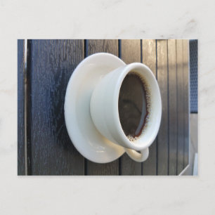 Carte Postale Café dans une tasse blanche