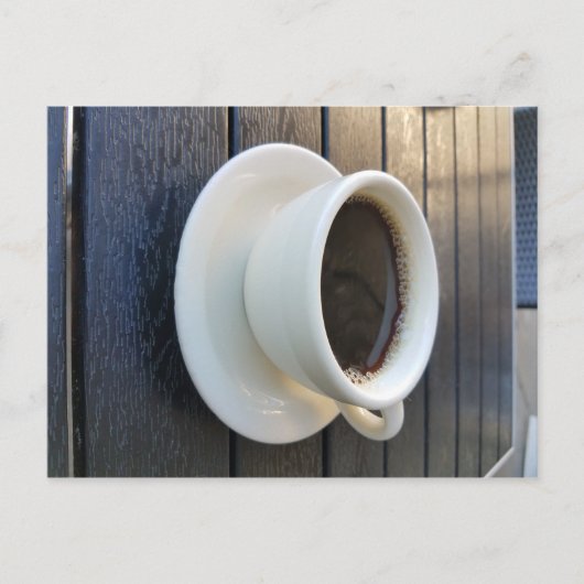 Carte Postale Café dans une tasse blanche (Devant)