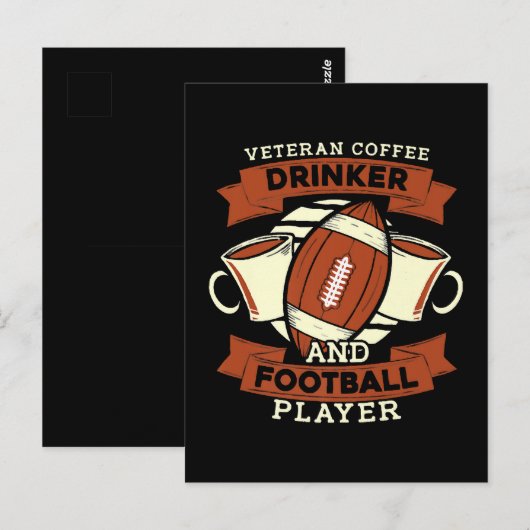 Carte Postale Café de football (Devant / Derrière)
