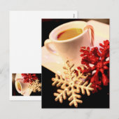 Carte postale Café de Noël (Devant / Derrière)