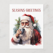 Carte Postale Café de Noël festif (Devant)