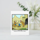 Carte Postale Café de printemps : Dessin de l'ours (Debout devant)