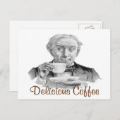 Carte Postale Café délicieux (Devant / Derrière)