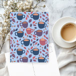 Carte Postale Café du matin Cute Pastel Coloré Personnalisé<br><div class="desc">Ajoutez votre propre texte ou modifiez les couleurs. Jetez un oeil à mon magasin pour plus de détails ou dites-moi si vous voulez quelque chose de personnalisé.</div>