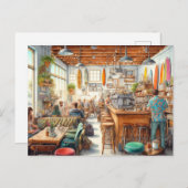 Carte Postale Café Eclectique à San Diego Mug (Devant / Derrière)