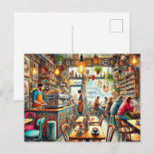 Carte Postale Café écotique à Melbourne Mug (Devant / Derrière)