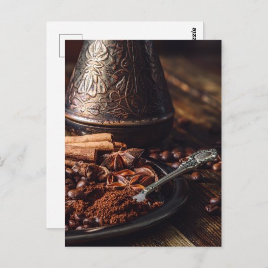 Carte Postale Café épicé (Devant / Derrière)