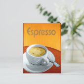 Carte Postale Café Espresso vintage (Debout devant)