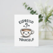 Carte Postale Café Espresso Yourself (Debout devant)