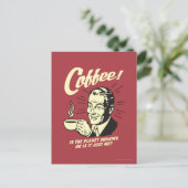 Carte Postale Café : Est-Ce Que La Planète Serre Ou Juste Moi ? (Debout devant)