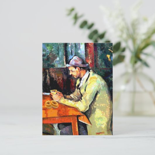 Carte Postale Café et beignets (Debout devant)