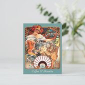 Carte Postale Café et biscuits CC0411 Alphonse Mucha (Debout devant)