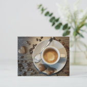 carte postale café et chocolat (Debout devant)