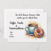 Carte Postale Café et Conversation Women's Club (Devant / Derrière)