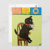 Carte Postale Café et Crullers II (Devant / Derrière)