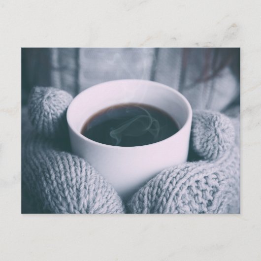 Carte Postale Café et mitt (Devant)