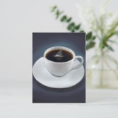 Carte postale café fin requin (Debout devant)