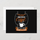 Carte Postale Café frais brassé (Devant / Derrière)