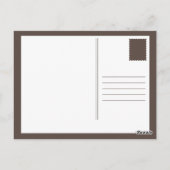 Carte Postale café haricots caféine moléculaire (Dos)