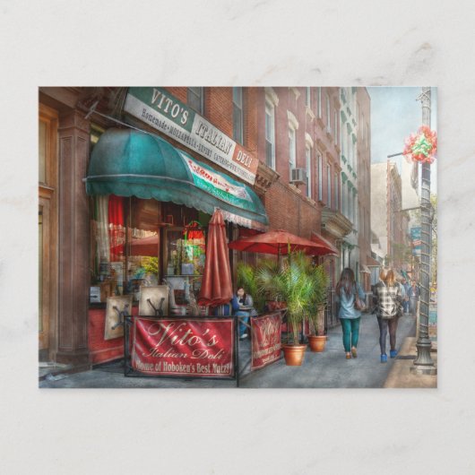Carte Postale Café - Hoboken, NJ - Vito's Italian Deli (Devant)
