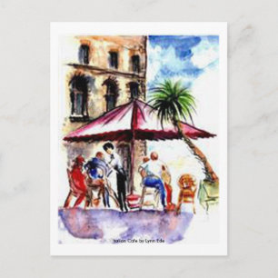 Carte postale - Café italien