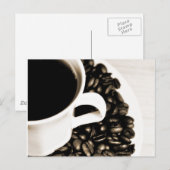 Carte Postale Café / Kaffe (Devant / Derrière)