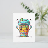 Carte Postale Café Kawai (Debout devant)