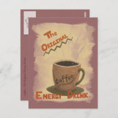 Carte Postale Café - la boisson originale d'énergie (Devant / Derrière)