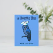 Carte Postale Café La Chouette Bleue (Debout devant)