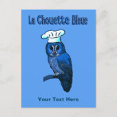 Carte Postale Café La Chouette Bleue (Devant)